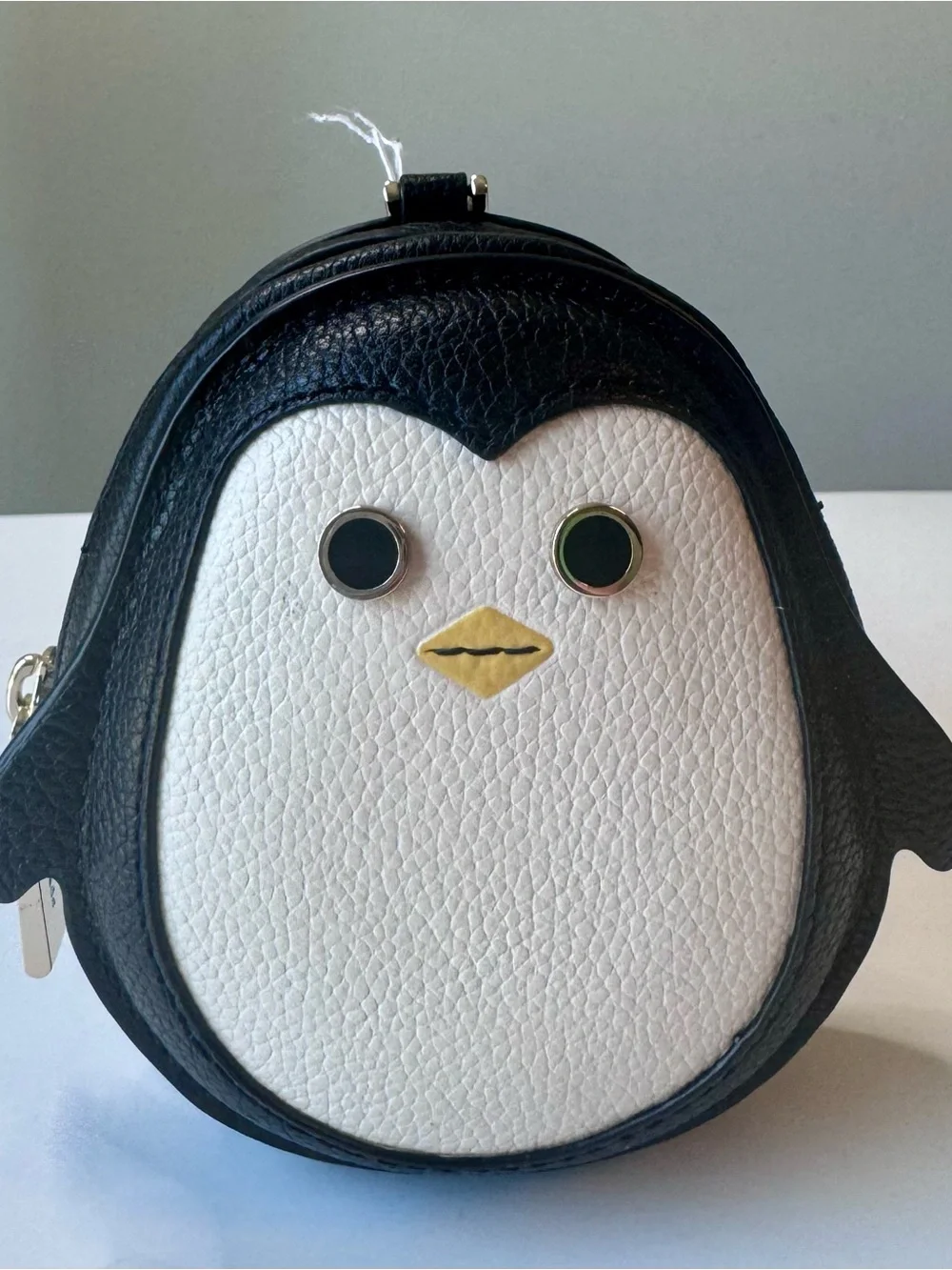 Kate Spade Morty Penguin 🐧 Coin Purse Black & White NWT